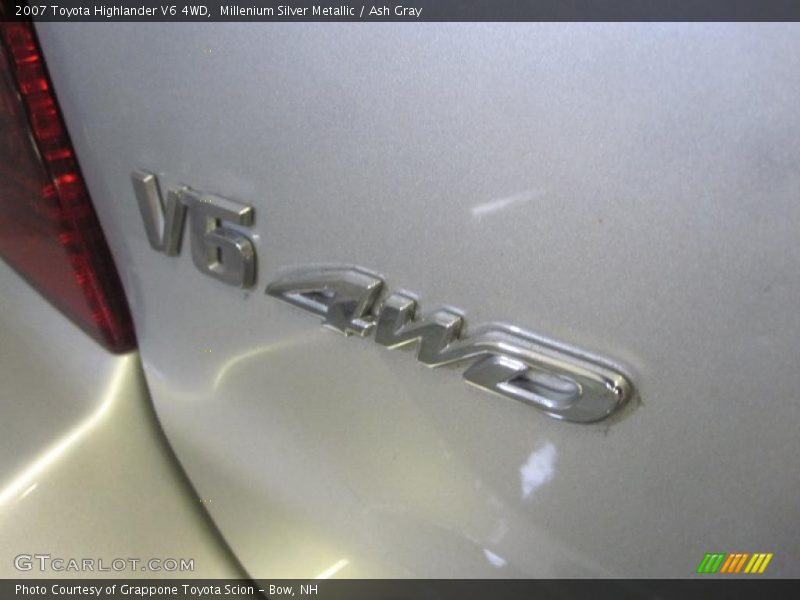 Millenium Silver Metallic / Ash Gray 2007 Toyota Highlander V6 4WD