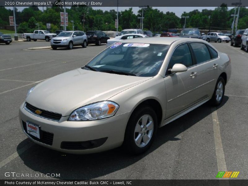 Gold Mist Metallic / Ebony 2010 Chevrolet Impala LT