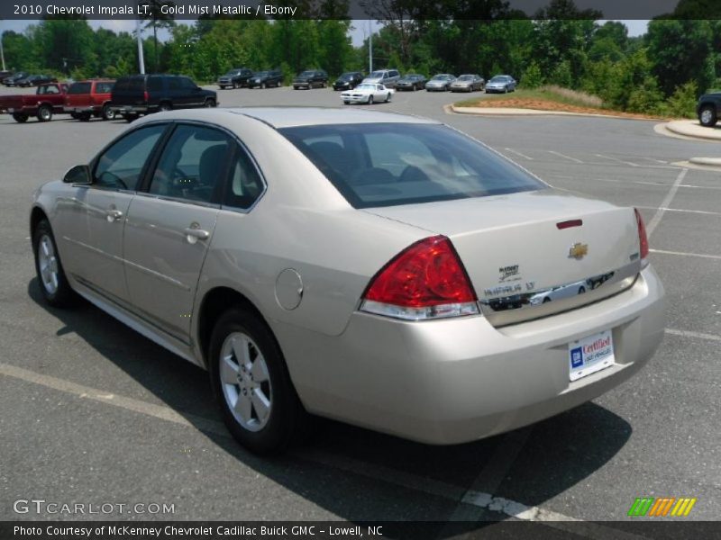 Gold Mist Metallic / Ebony 2010 Chevrolet Impala LT