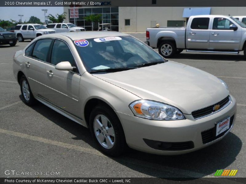 Gold Mist Metallic / Ebony 2010 Chevrolet Impala LT
