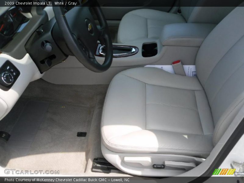 White / Gray 2009 Chevrolet Impala LT