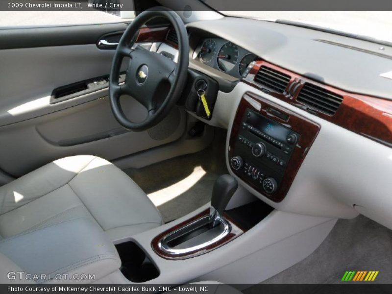 White / Gray 2009 Chevrolet Impala LT