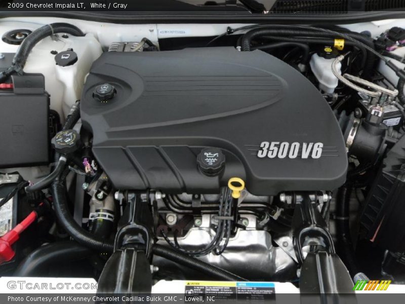 White / Gray 2009 Chevrolet Impala LT