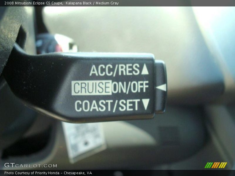 Kalapana Black / Medium Gray 2008 Mitsubishi Eclipse GS Coupe