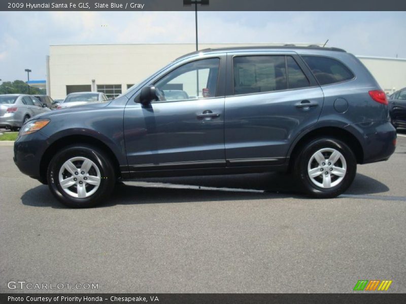 Slate Blue / Gray 2009 Hyundai Santa Fe GLS