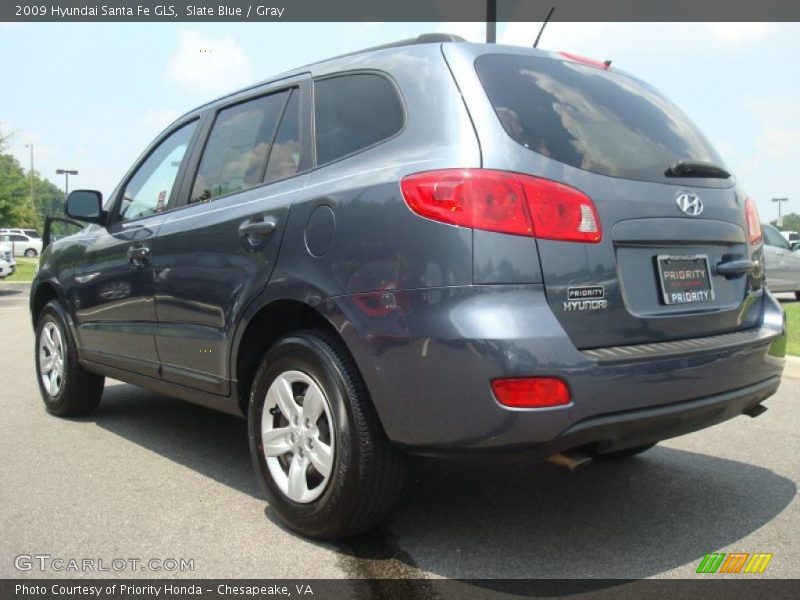 Slate Blue / Gray 2009 Hyundai Santa Fe GLS