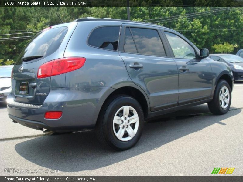 Slate Blue / Gray 2009 Hyundai Santa Fe GLS