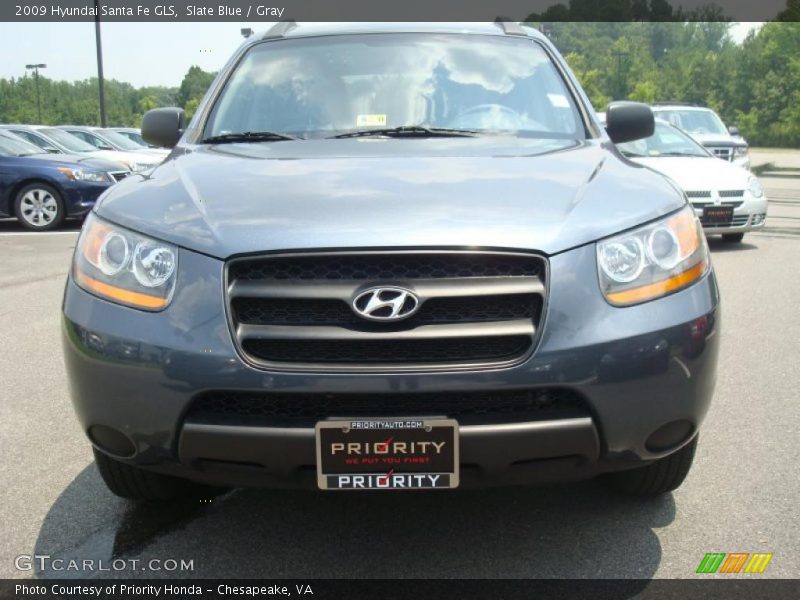Slate Blue / Gray 2009 Hyundai Santa Fe GLS