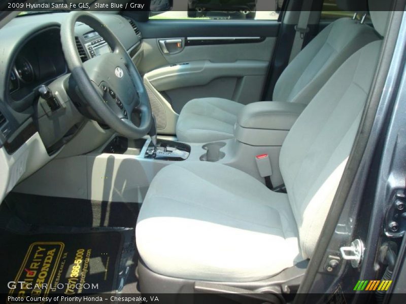 Slate Blue / Gray 2009 Hyundai Santa Fe GLS