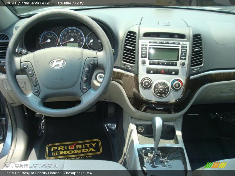 Slate Blue / Gray 2009 Hyundai Santa Fe GLS
