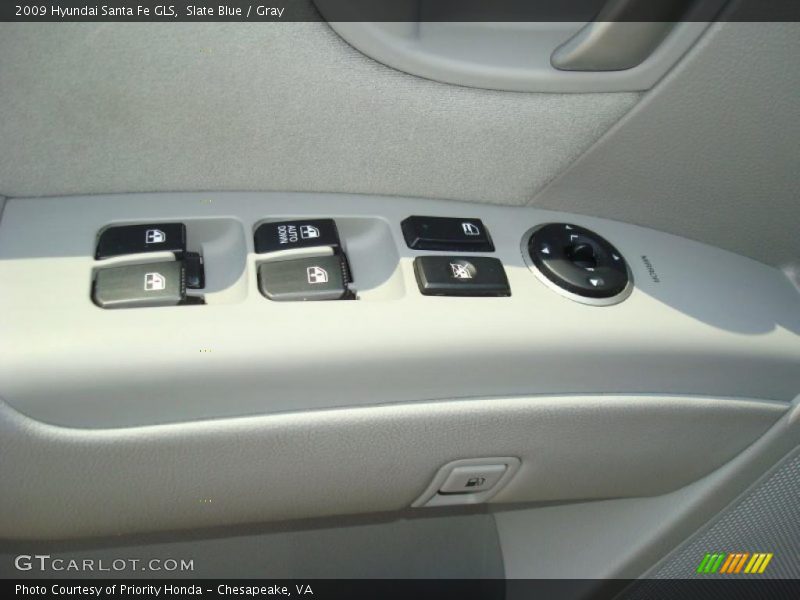 Slate Blue / Gray 2009 Hyundai Santa Fe GLS