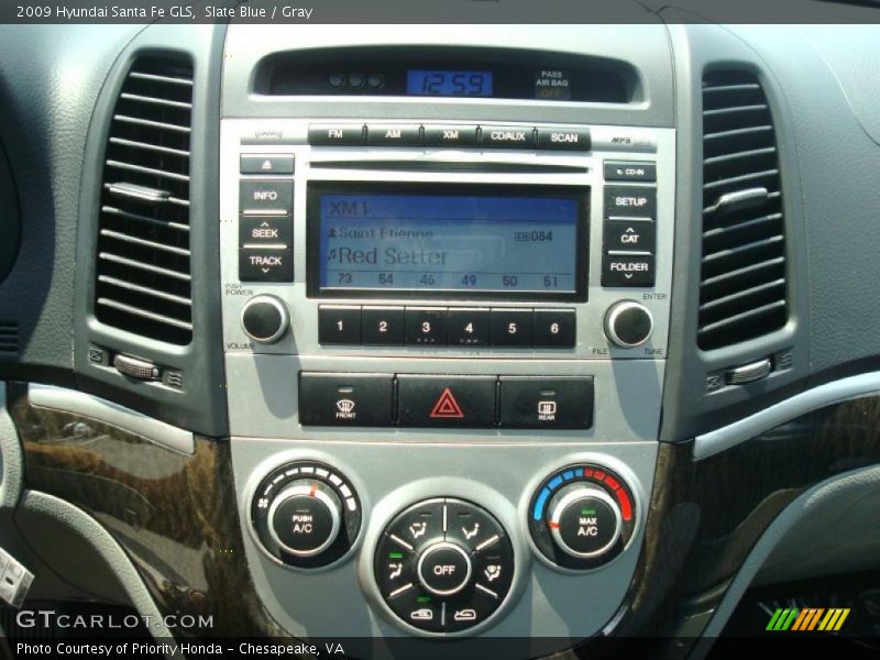Slate Blue / Gray 2009 Hyundai Santa Fe GLS