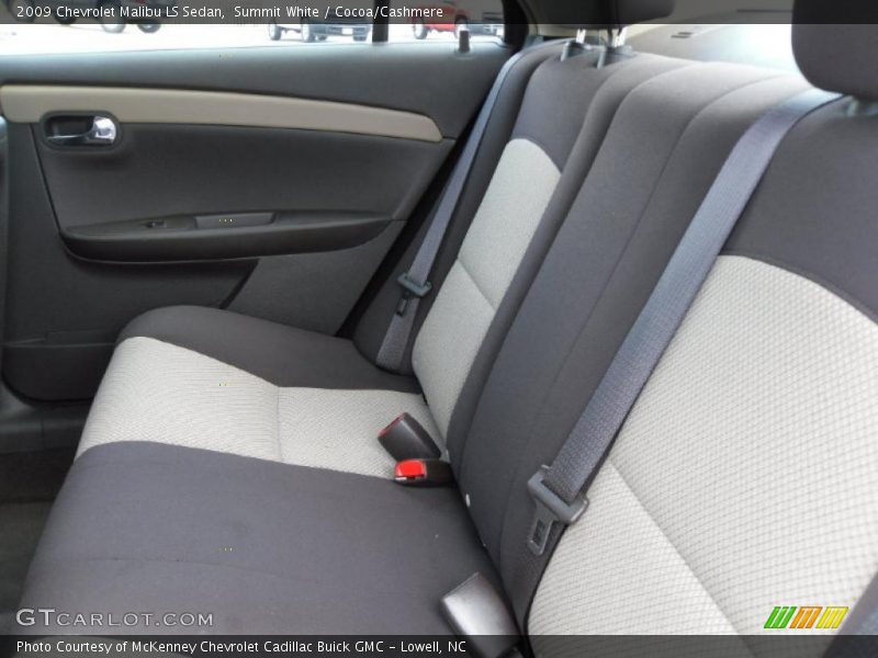 Summit White / Cocoa/Cashmere 2009 Chevrolet Malibu LS Sedan