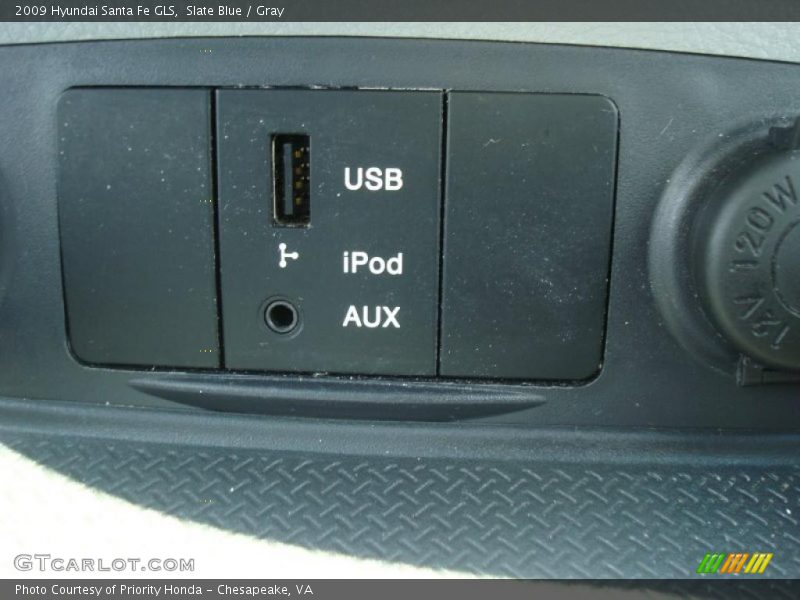 Slate Blue / Gray 2009 Hyundai Santa Fe GLS