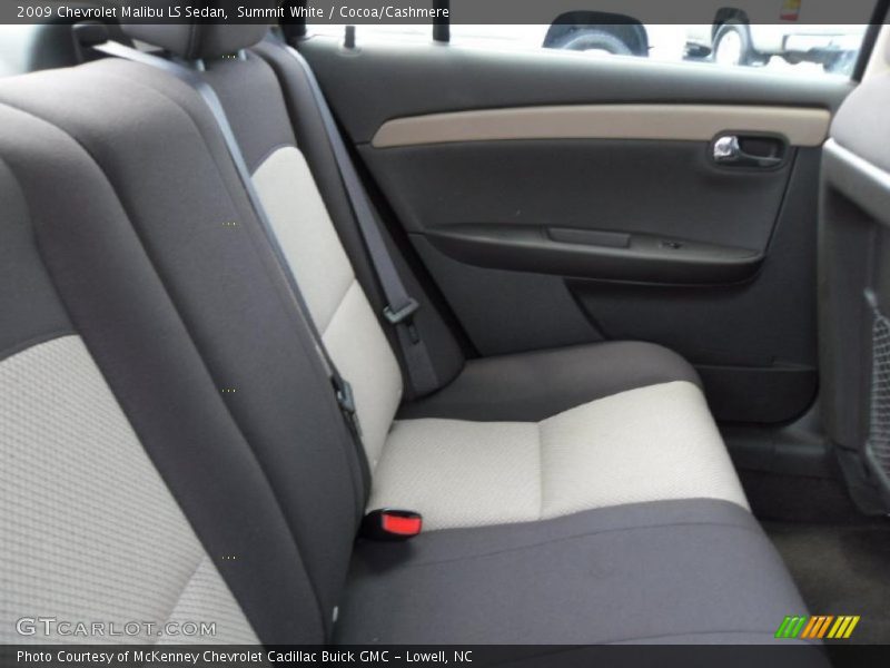 Summit White / Cocoa/Cashmere 2009 Chevrolet Malibu LS Sedan