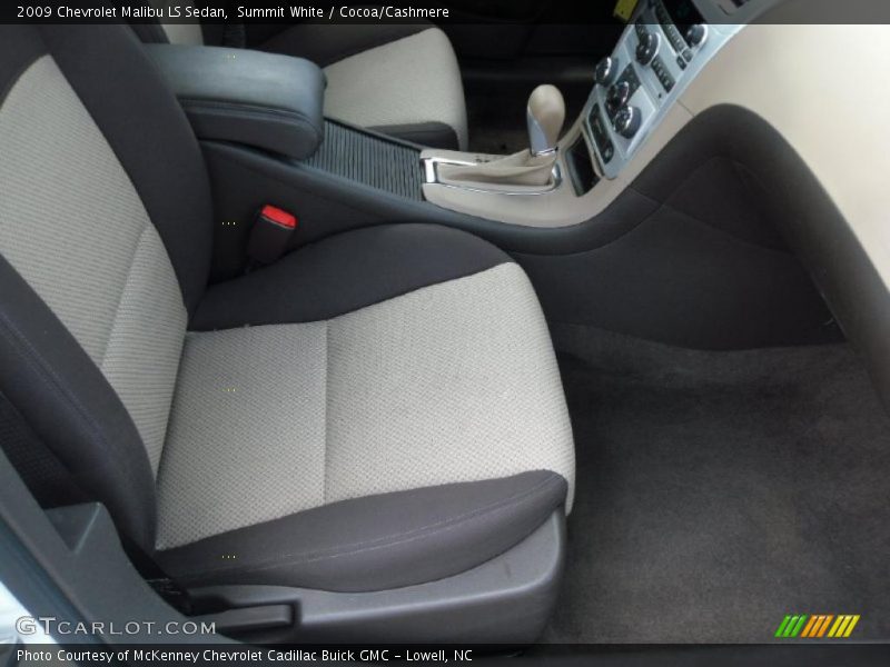 Summit White / Cocoa/Cashmere 2009 Chevrolet Malibu LS Sedan