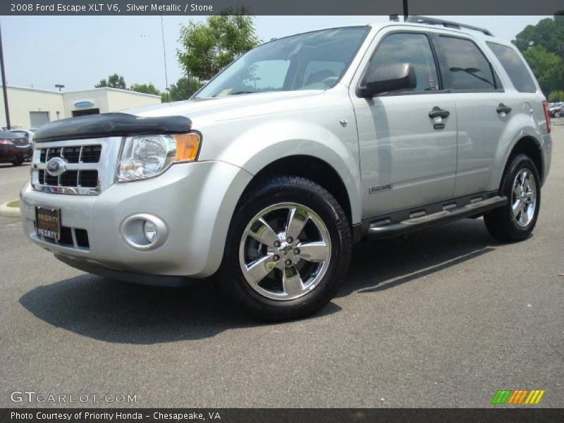 Silver Metallic / Stone 2008 Ford Escape XLT V6