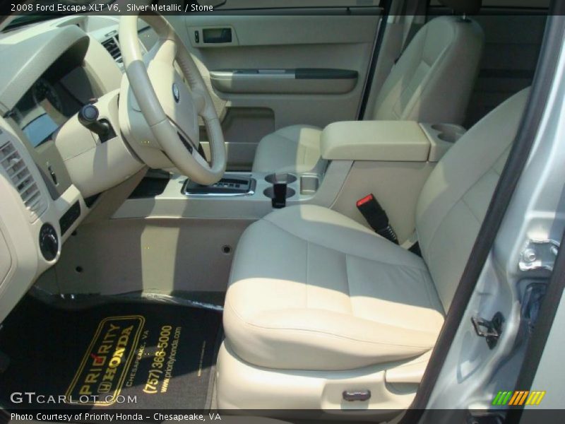 Silver Metallic / Stone 2008 Ford Escape XLT V6