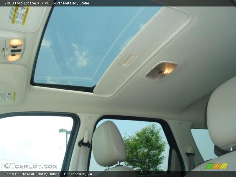Silver Metallic / Stone 2008 Ford Escape XLT V6