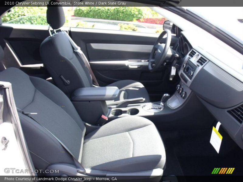 Stone White / Dark Slate Gray 2010 Chrysler Sebring LX Convertible