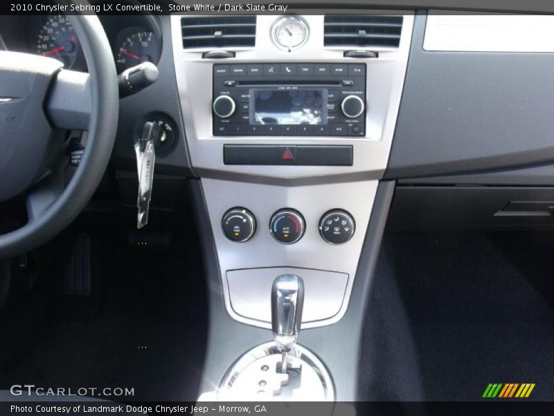 Stone White / Dark Slate Gray 2010 Chrysler Sebring LX Convertible