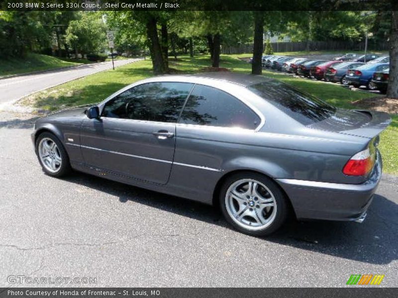 Steel Grey Metallic / Black 2003 BMW 3 Series 330i Coupe
