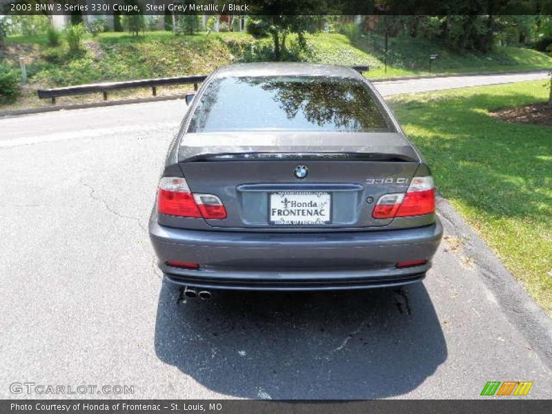 Steel Grey Metallic / Black 2003 BMW 3 Series 330i Coupe