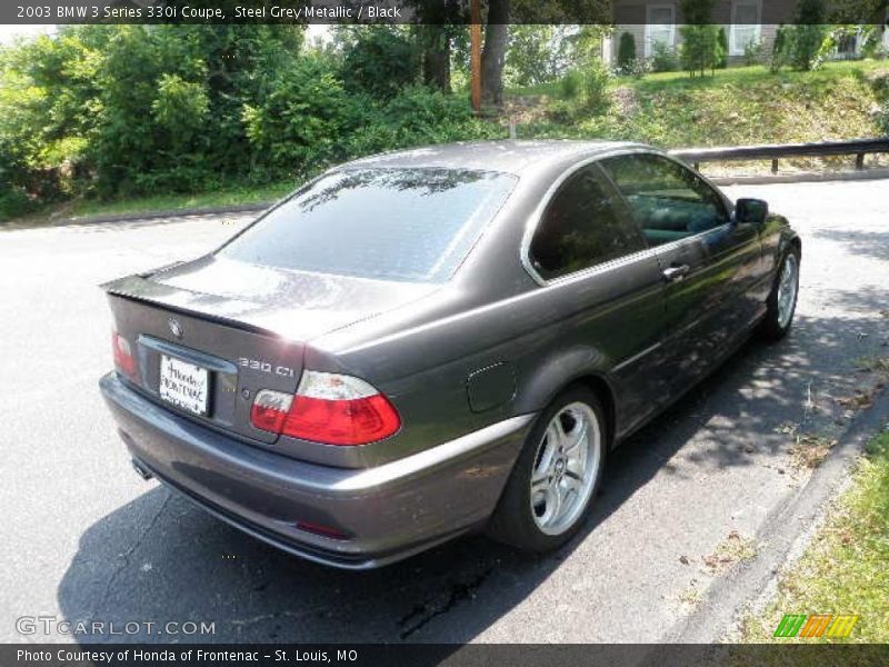 Steel Grey Metallic / Black 2003 BMW 3 Series 330i Coupe