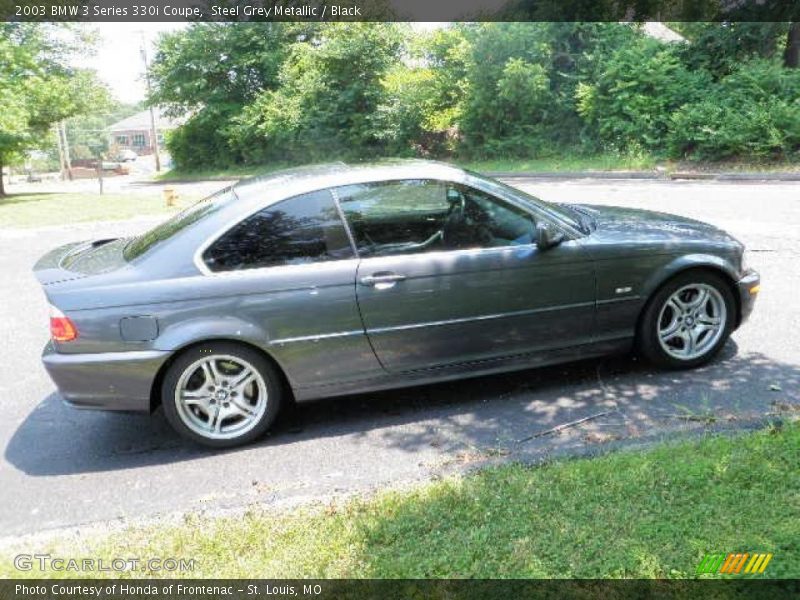 Steel Grey Metallic / Black 2003 BMW 3 Series 330i Coupe