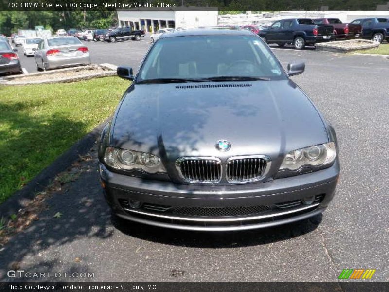 Steel Grey Metallic / Black 2003 BMW 3 Series 330i Coupe