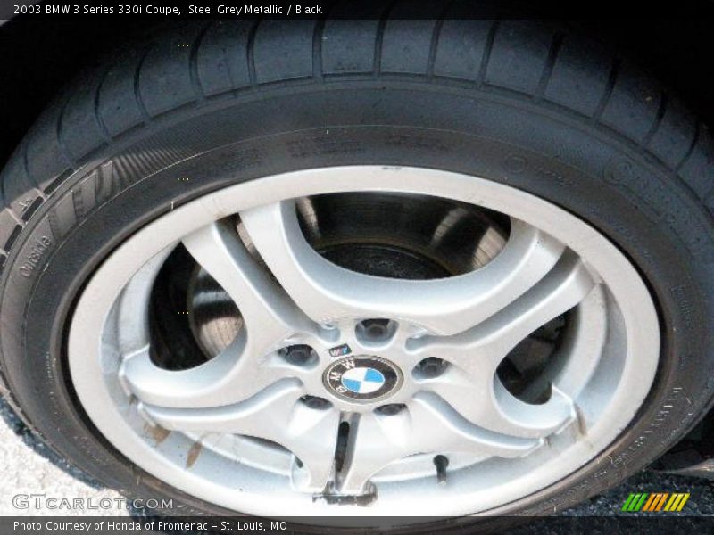 Steel Grey Metallic / Black 2003 BMW 3 Series 330i Coupe