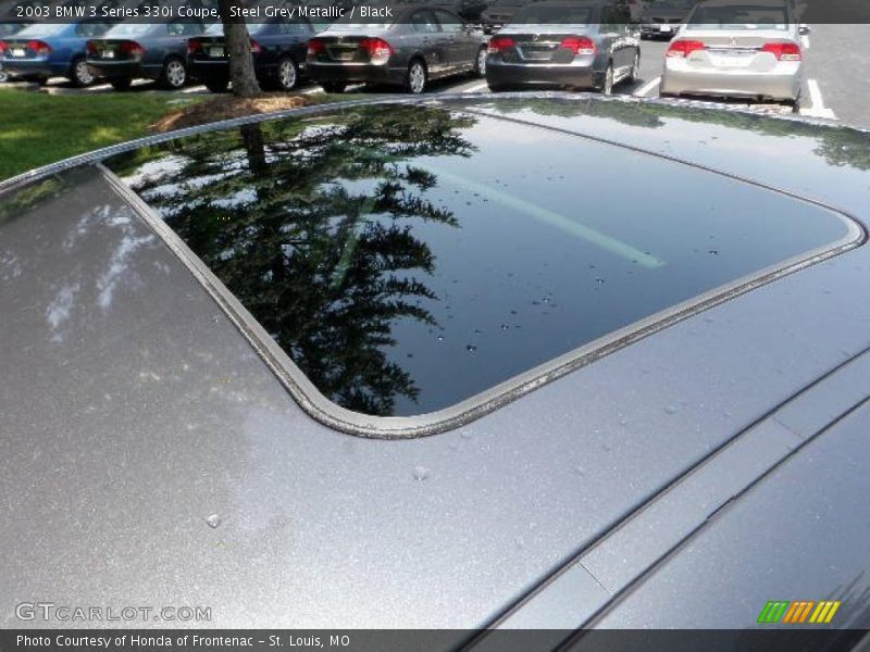 Steel Grey Metallic / Black 2003 BMW 3 Series 330i Coupe