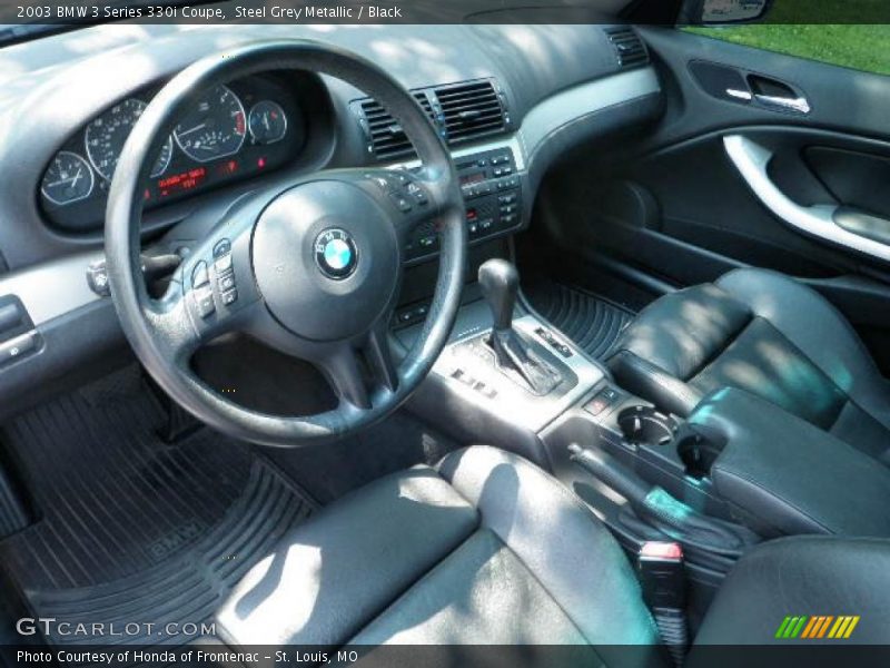 Steel Grey Metallic / Black 2003 BMW 3 Series 330i Coupe