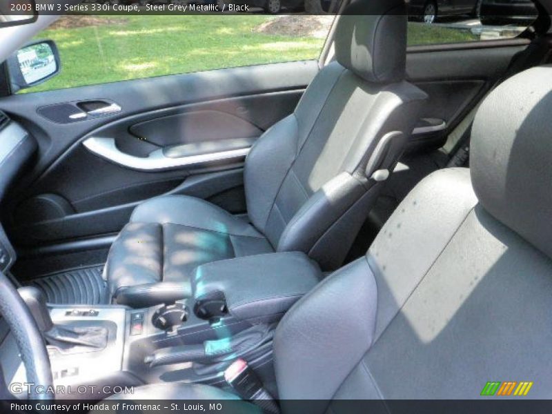 Steel Grey Metallic / Black 2003 BMW 3 Series 330i Coupe
