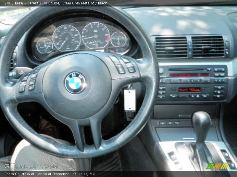 Steel Grey Metallic / Black 2003 BMW 3 Series 330i Coupe