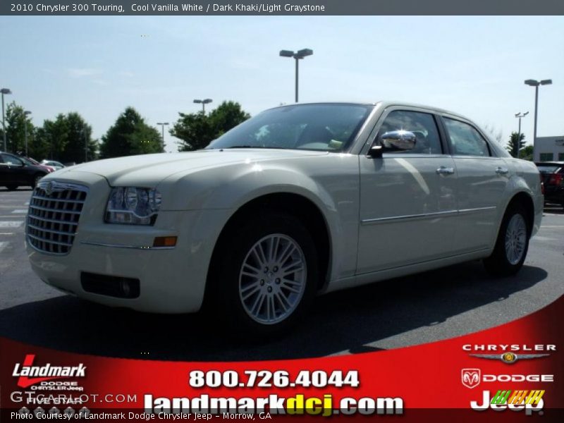 Cool Vanilla White / Dark Khaki/Light Graystone 2010 Chrysler 300 Touring