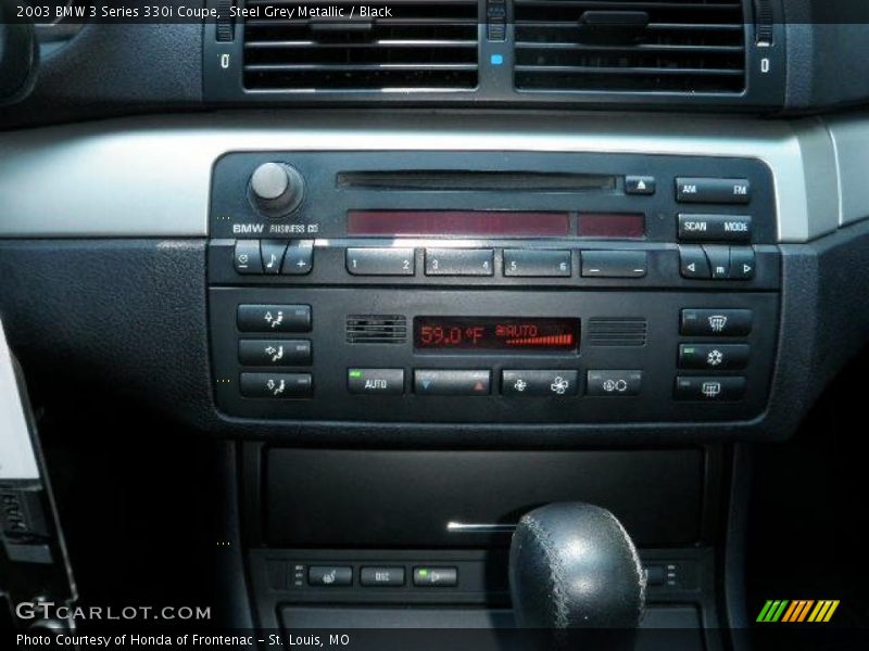 Steel Grey Metallic / Black 2003 BMW 3 Series 330i Coupe