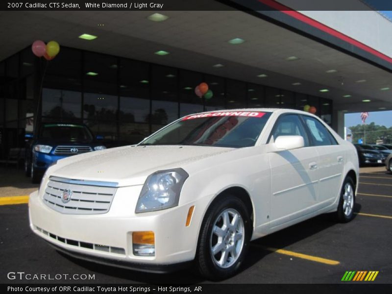 White Diamond / Light Gray 2007 Cadillac CTS Sedan