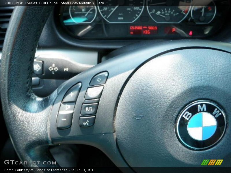 Steel Grey Metallic / Black 2003 BMW 3 Series 330i Coupe