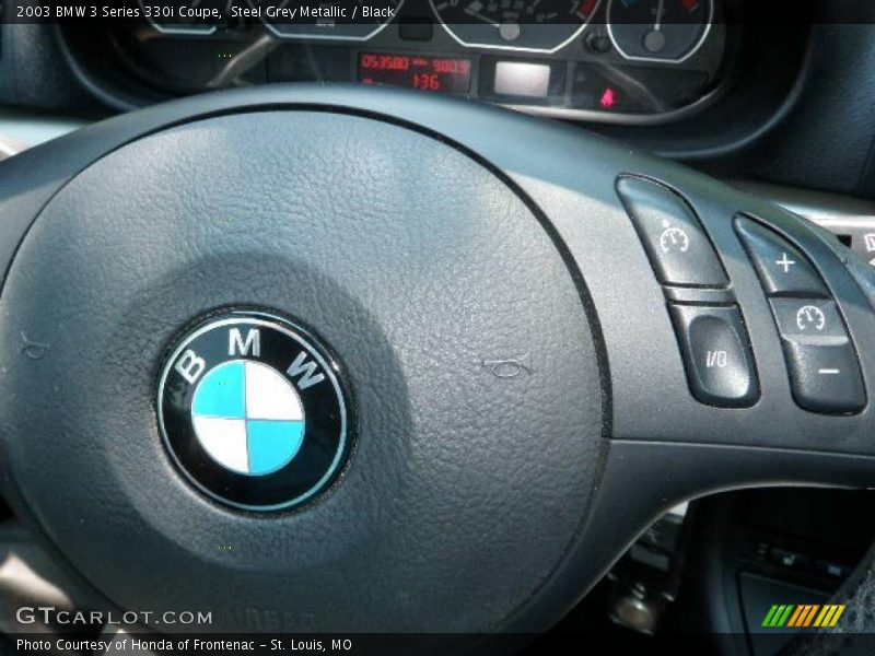 Steel Grey Metallic / Black 2003 BMW 3 Series 330i Coupe
