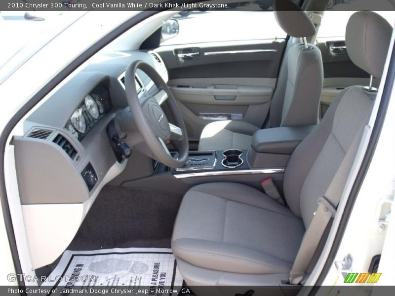 Cool Vanilla White / Dark Khaki/Light Graystone 2010 Chrysler 300 Touring