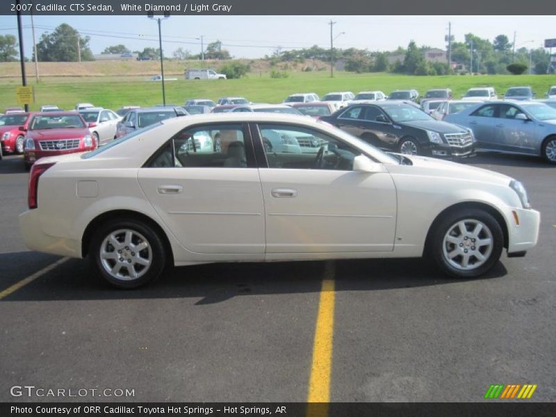 White Diamond / Light Gray 2007 Cadillac CTS Sedan