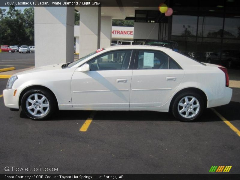 White Diamond / Light Gray 2007 Cadillac CTS Sedan