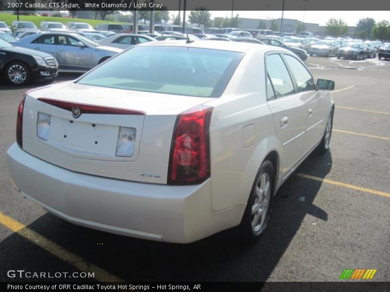 White Diamond / Light Gray 2007 Cadillac CTS Sedan