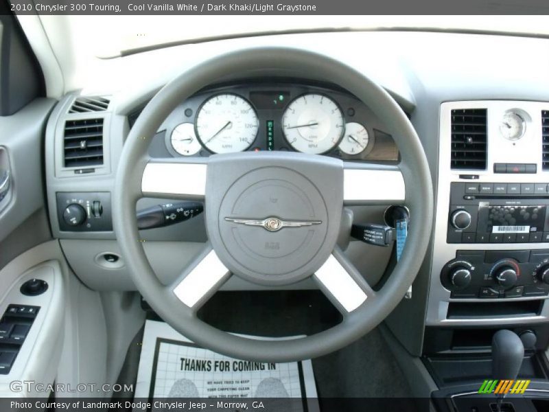 Cool Vanilla White / Dark Khaki/Light Graystone 2010 Chrysler 300 Touring