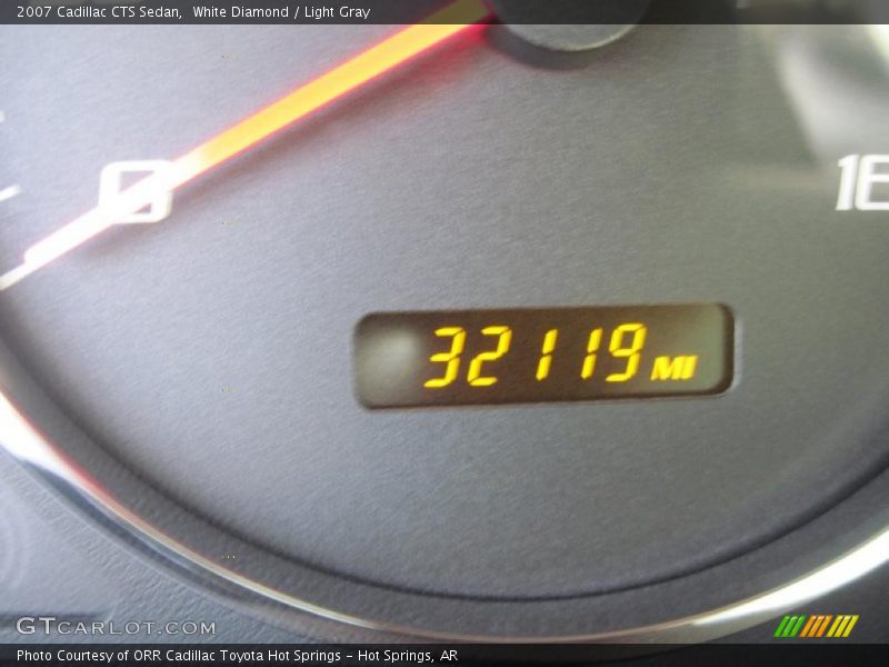 White Diamond / Light Gray 2007 Cadillac CTS Sedan