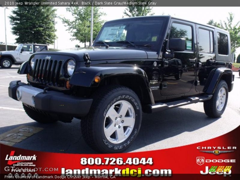 Black / Dark Slate Gray/Medium Slate Gray 2010 Jeep Wrangler Unlimited Sahara 4x4