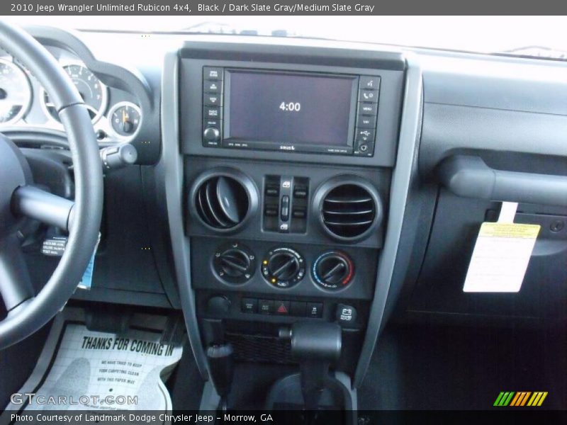 Black / Dark Slate Gray/Medium Slate Gray 2010 Jeep Wrangler Unlimited Rubicon 4x4