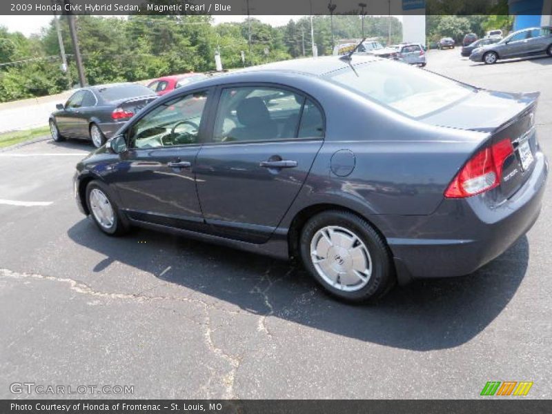 Magnetic Pearl / Blue 2009 Honda Civic Hybrid Sedan