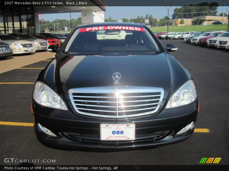 Black / Black 2007 Mercedes-Benz S 550 Sedan